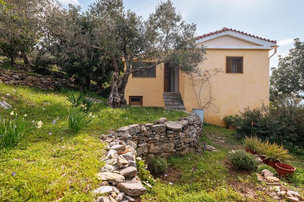 Beautiful Cottage Over-Viewing Samos Bay. المظهر الخارجي الصورة